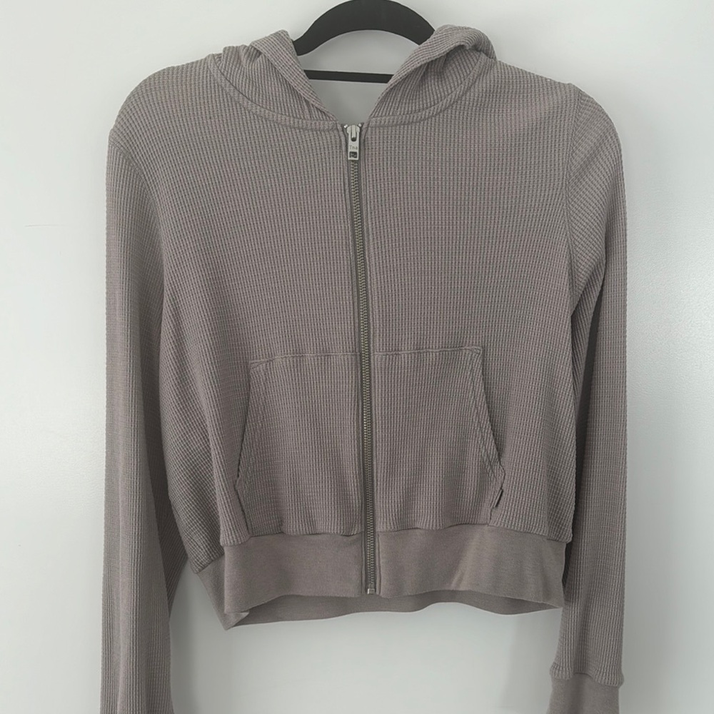 Women's Aritzia tna waffle Zip-Up Hoodie